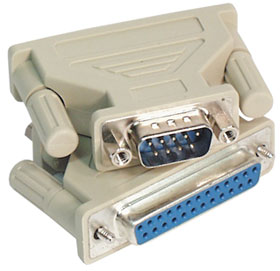 DB9 Male to DB25 Female Port Adapter